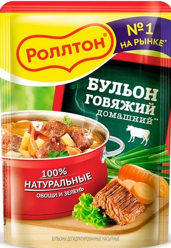 Бульон Роллтон говяжий Домашний м/у 90г