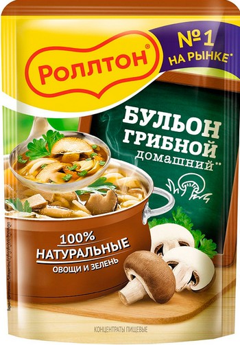 Бульон Роллтон грибной Домашний м/у 90г