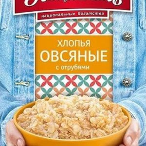 Хлопья Националь овсяные с отрубями к/у 400г