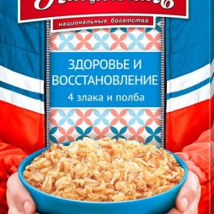 Смесь хлопьев и злаков Националь Здоровье и восстановление 4 злака и полба к/у 240г