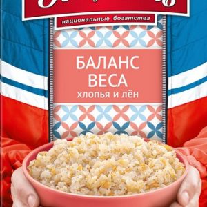 Смесь хлопьев и злаков Националь Баланс веса хлопья и лён к/у 240г