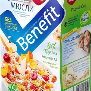 Мюсли Во!Ложка Бенефит Родной сад к/у 400г
