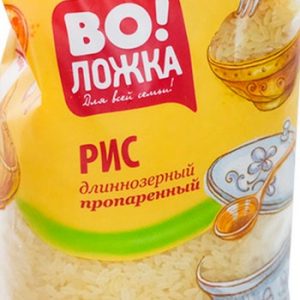 Крупа Во!Ложка рис длиннозерный пропаренный 800г