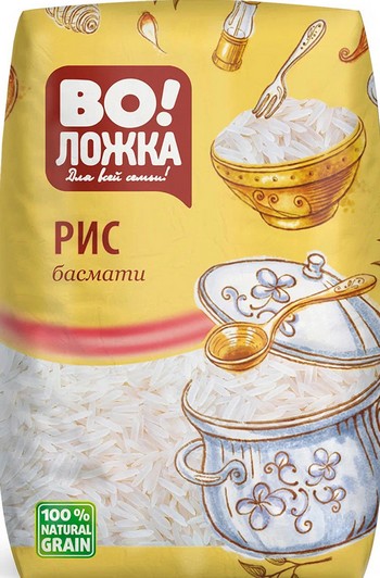 Крупа Во!Ложка рис Басмати 800г