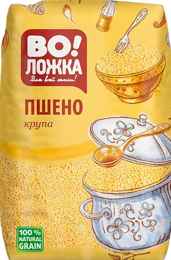 Крупа Во!Ложка пшено Янтарное 800г
