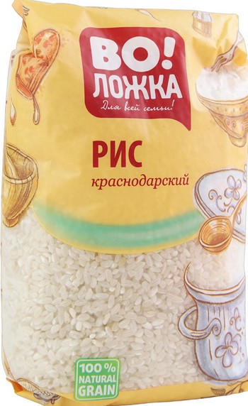 Крупа Во!Ложка рис Краснодарский 800г