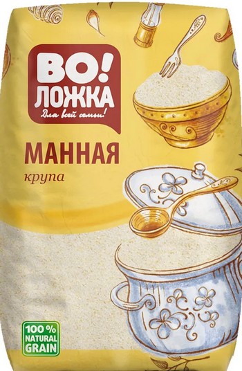 Крупа Во!Ложка манная Нежная 700г