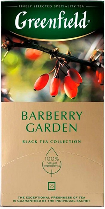Чай Greenfield Barberry Garden черн 25*1.5г