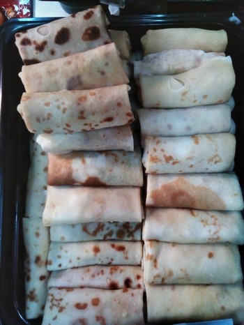 Блинчики с курицей вес