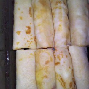 Блинчики с творогом вес