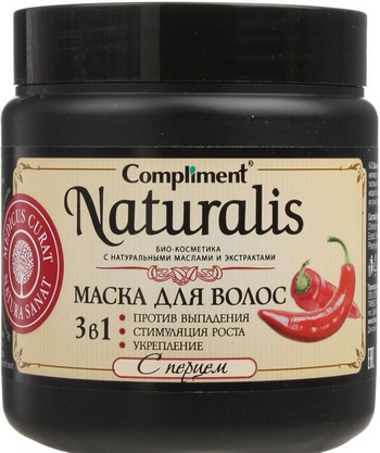 Маска д/волос Compliment Naturalis с перцем 500мл