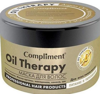 Маска д/волос Compliment Oil Therapy с маслом арганы д/всех типов волос 500мл