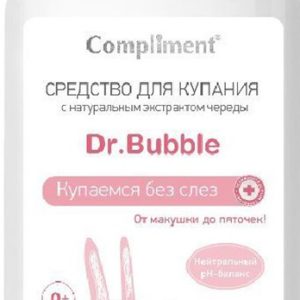 Средство д/купания Compliment Dr.Bubble Купаемся без слез 0+ доз 400мл