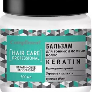 Бальзам д/волос Compliment Keratin д/тонк и ломких волос 500мл