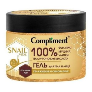 Гель д/тела и лица Compliment Snail Vital Муцин улитки Увлажнение и обновление 400мл