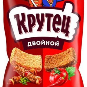 Гренки Крутец Двойной пшен шашлык и ржан томата спайси м/у 100г
