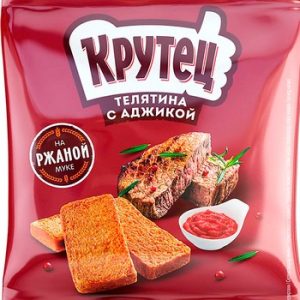 Гренки Крутец ржаные телятина с аджикой м/у 80г