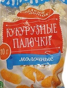 Кукурузные палочки Сладкий поток молочные 110г