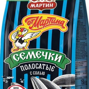 Семена подсолнечника от Мартина отборные полосатые с солью м/у 150г