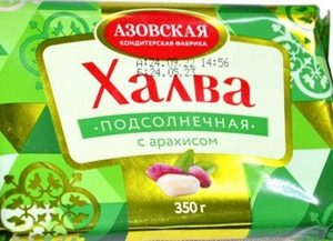 Халва АКФ подсолнечная с арахисом м/у 350г