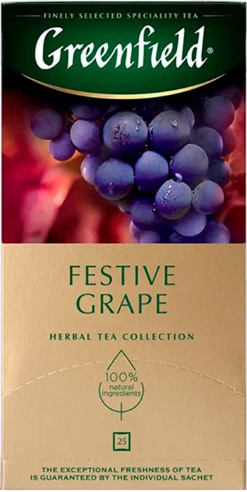 Чай Greenfield Festive Grape травяной ф/п 25*2г