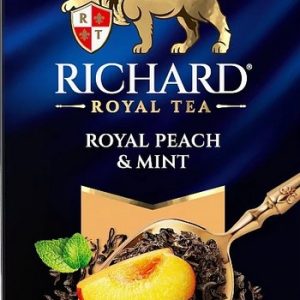 Чай Richard Royal Peach&Mint черн c аром персика и мятой ф/п 25*1,7г