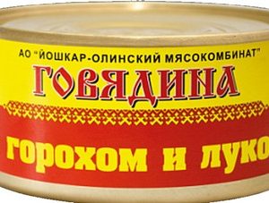Говядина Йола с горохом и луком №8 ж/б 325г