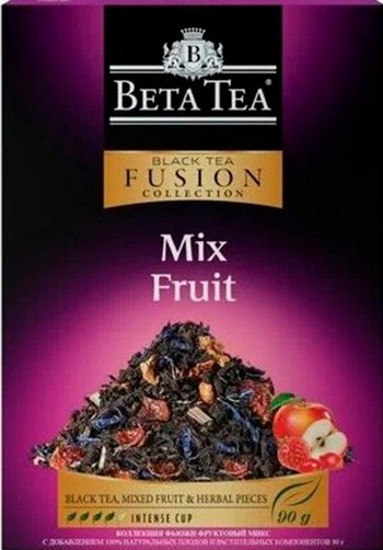 Чай Бета Фруктовый микс черный 90г