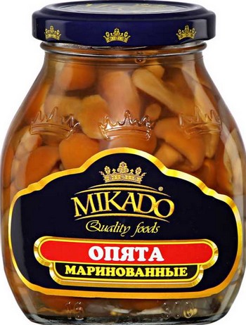 Грибы Mikado Опята марин твист 314г