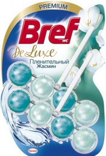 Блок д/унитаза Bref Deluxe Пленительный жасмин 2х50г