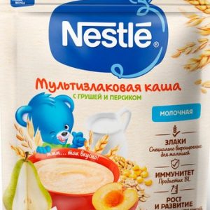 Каша Nestle с/м мультизлаковая груша-персик 6+ м/у 200г