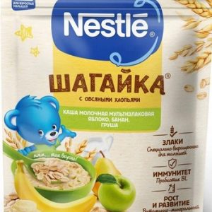 Каша Nestle Шагайка с/м мультизлаковая яблоко-банан-груша 12+ м/у 190г