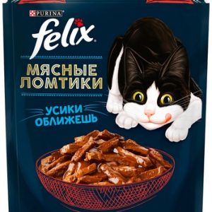 Корм д/кот Felix Мясные ломтики говядина м/у 75г
