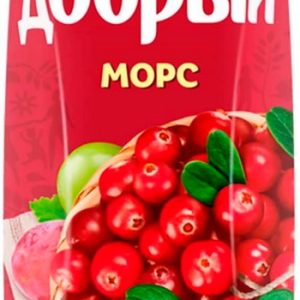 Морс Добрый виноград клюква т/п 1л