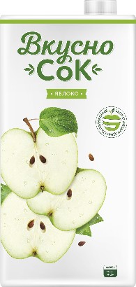 Напиток ВкусноСок сокосодержащий яблоко т/п 1,93л