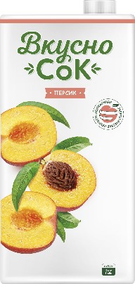 Напиток ВкусноСок сокосодержащий персик т/п 1,93л