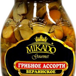 Грибы Mikado ассорти Берлинское твист 314г