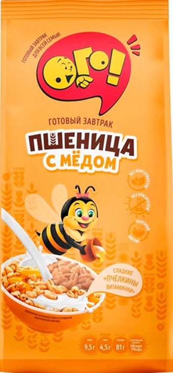 Воздушная пшеница Ого! с медом м/у 150г