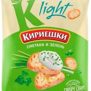 Сухарики Кириешки Light сметана-зелень 80г