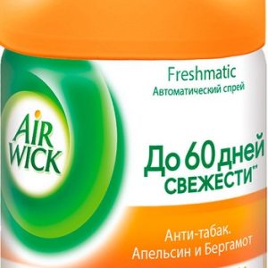 Освежитель воздуха Air wick Антитабак Апельсин и Бергамот смен балон 250мл
