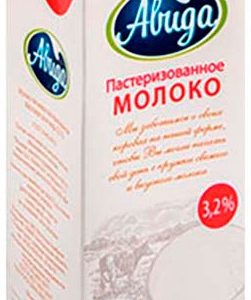 Молоко Авида 3,2% ТВ с крышкой 970г без змж