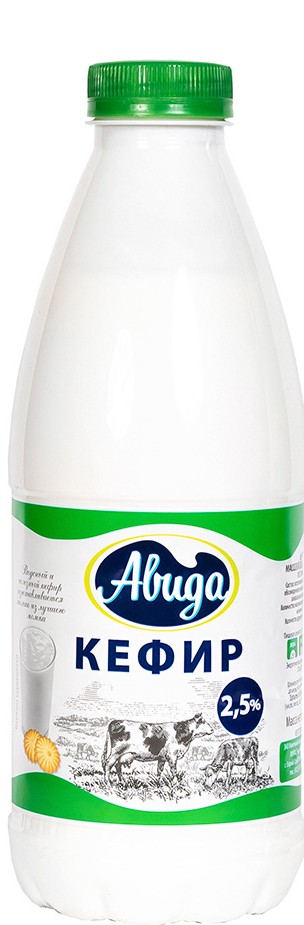 Кефир Авида 2,5% бут 900г без змж