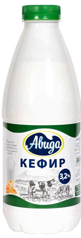 Кефир Авида 3,2% бут 900г без змж