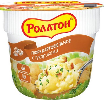 Пюре картофельное Роллтон с сухариками 40г