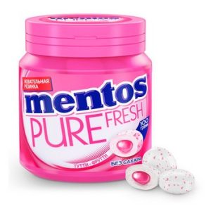 Жев.резинка Mentos Mentos Pure Fresh Тутти-Фрутти банка 100г