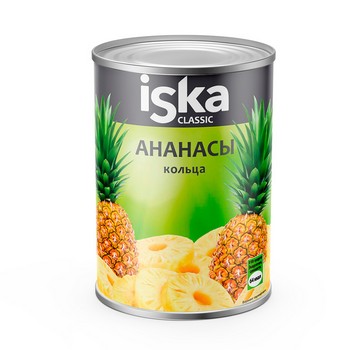 Ананасы Iska шайба ж/б 580мл
