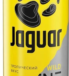 Напиток б/алк Ягуар Вайлд тропические фрукты энергетический газ ж/б 0,45л