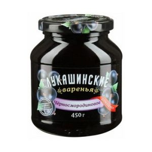 Варенье Лукашинские черносмородиновое 450г