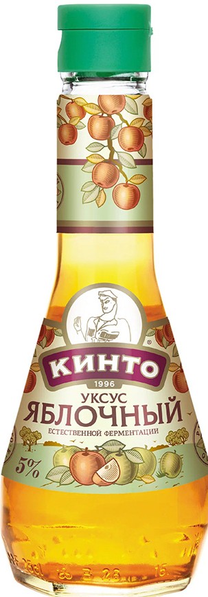 Уксус Кинто яблочный ст/б 250мл