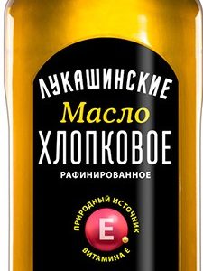Масло Лукашинские Хлопковое рафинированное ст/б 375мл